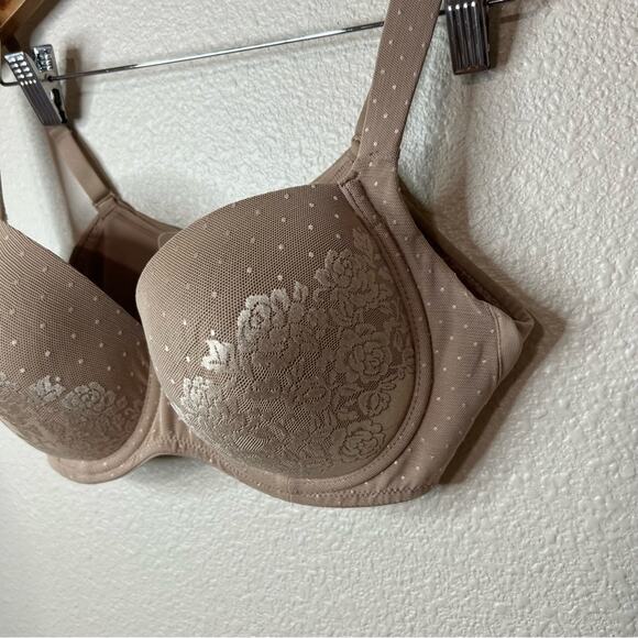 Soma 111603 Tan Nude Floral Stunning Support Full Coverage Bra 34D - Picture 3 of 7